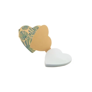 CreaStick Heart Eco egyediesíthető öntapadós jegyzettömb