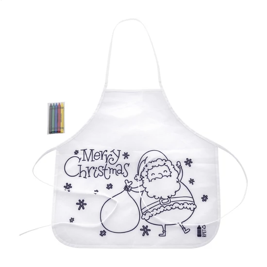 Julfar Cook színezhető karácsonyi kötény gyerekeknek Julfar Cook színezhető karácsonyi kötény gyerekeknek