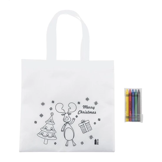 Julfar Shop színezhető karácsonyi táska