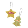 Kép 5/7 - CreaFelt Key Xmas egyedi karácsonyi kulcstartó, csillag